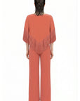 CLASSIC CORAL PLEATED PANTS