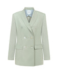 DOUBLE-BREASTED MINT JACKET