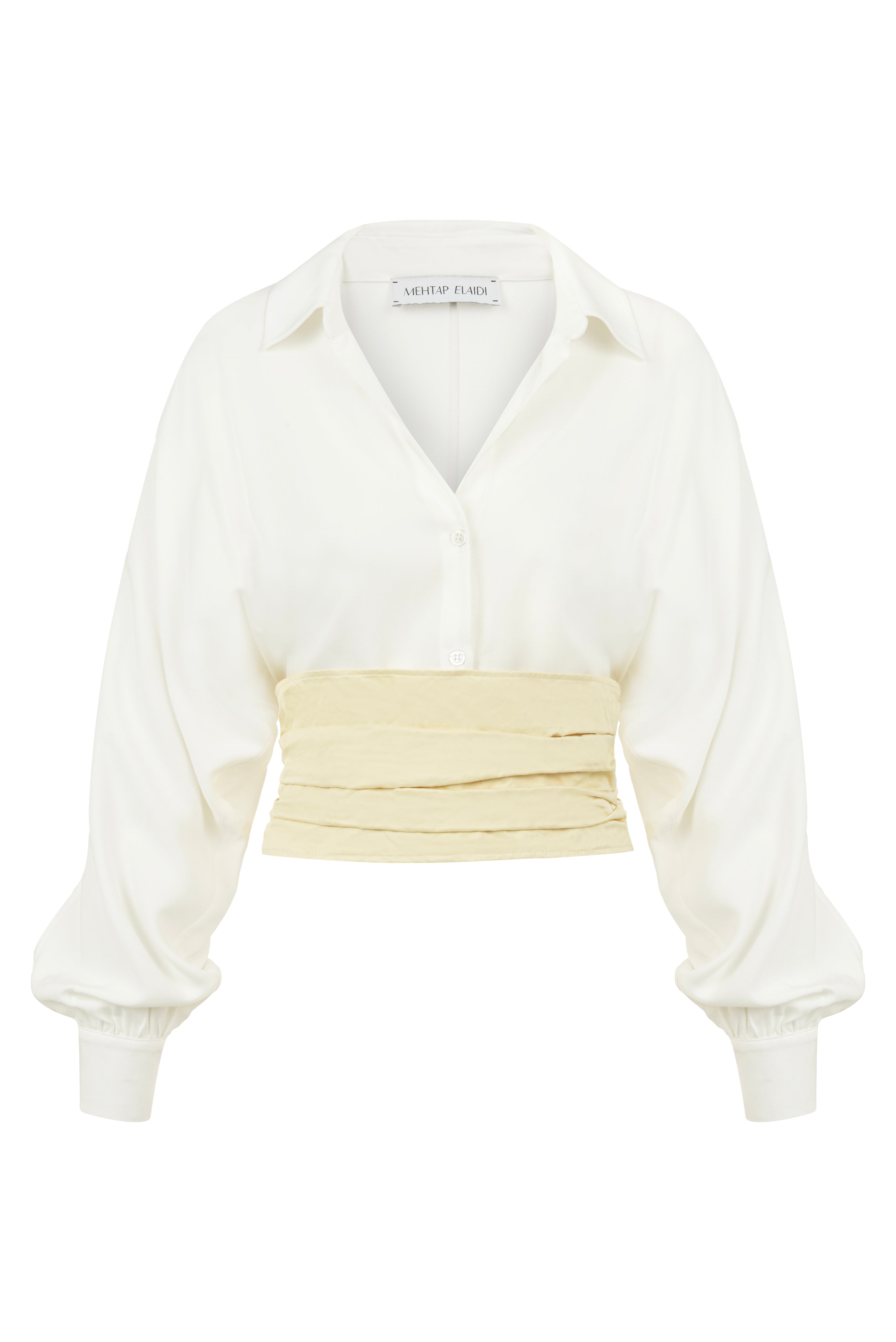 MİMOZA SHIRT WITH CORSET DETAIL