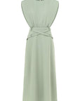MINT GREEN DRESS WITH BELT DETAIL