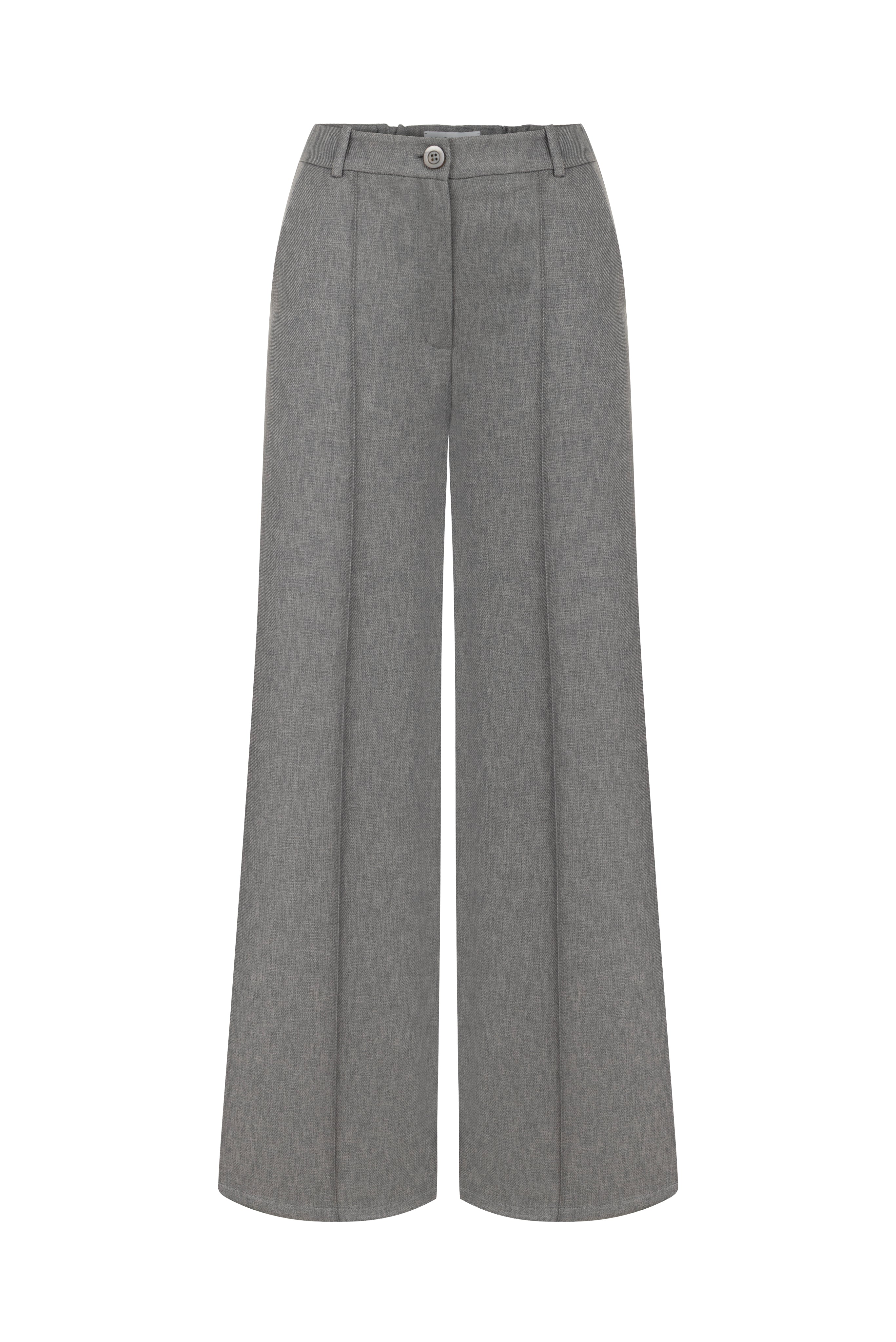 WIDE LEG GREY PANTS