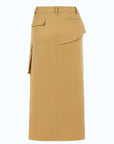 CAMEL SKIRT WITH BUTTONS