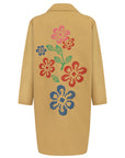 TRENCH COAT WITH FLOWER EMBROIDERY