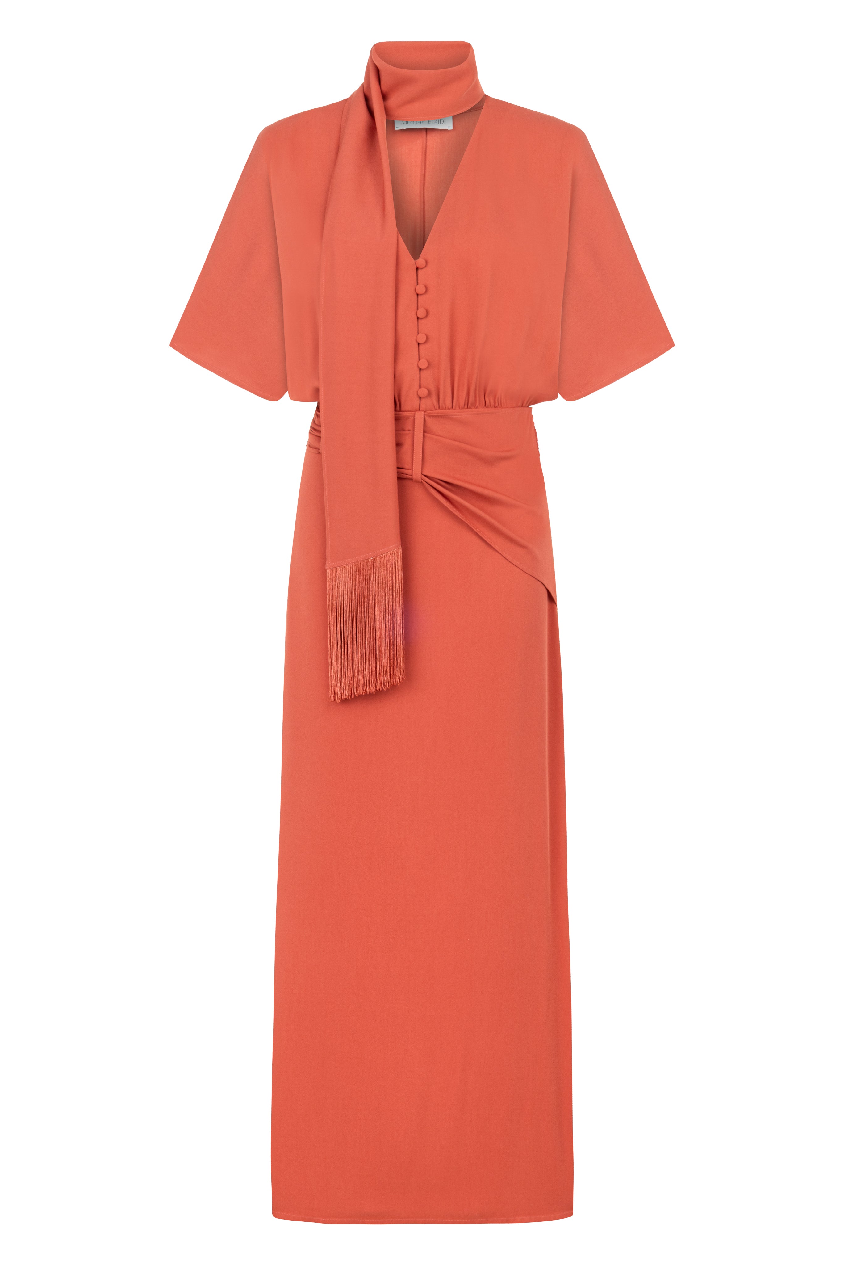 DRESS WITH SCARF DETAIL