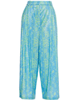 WIDE LEG SEQUIN PANTS WITH PLEATS