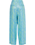 WIDE LEG SEQUIN PANTS WITH PLEATS