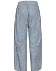 BLUE STRIPED ORIGAMI PANTS