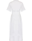 SHIRTDRESS WITH BEADED CORSET
