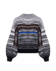 Mohair Striped Wool Sweater