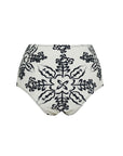 Ruched High Waist Bottom Stone Print