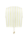 YELLOW STRIPED VAMOS BLOUSE