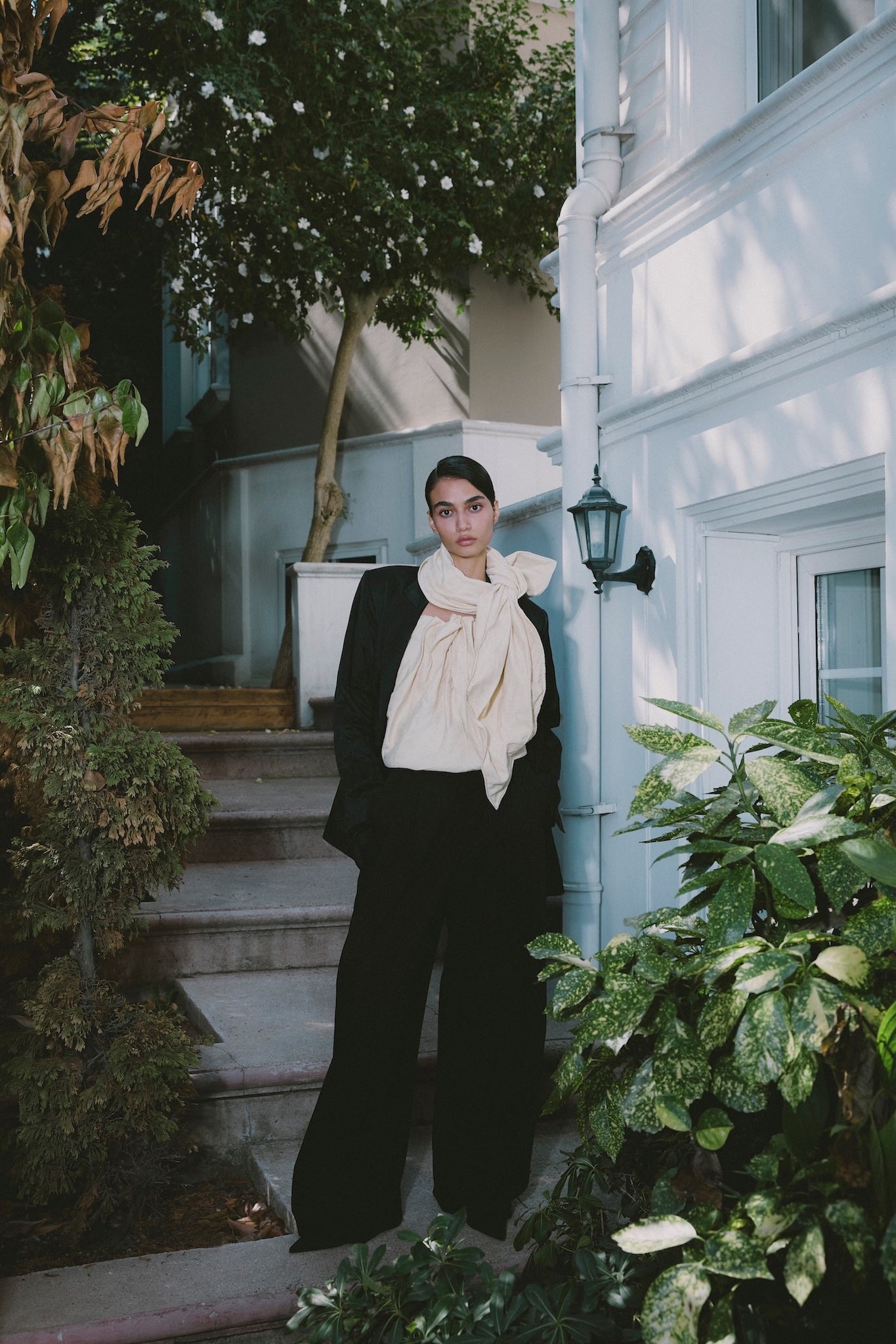 WRINKLED LOOKING BLACK SHINY JACKET