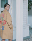 TRENCH COAT WITH FLOWER EMBROIDERY