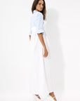 LAYERED MIDI SHIRTDRESS WITH BUTTON UP FASTENINGS
