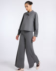BELT FREE GREY PANTS