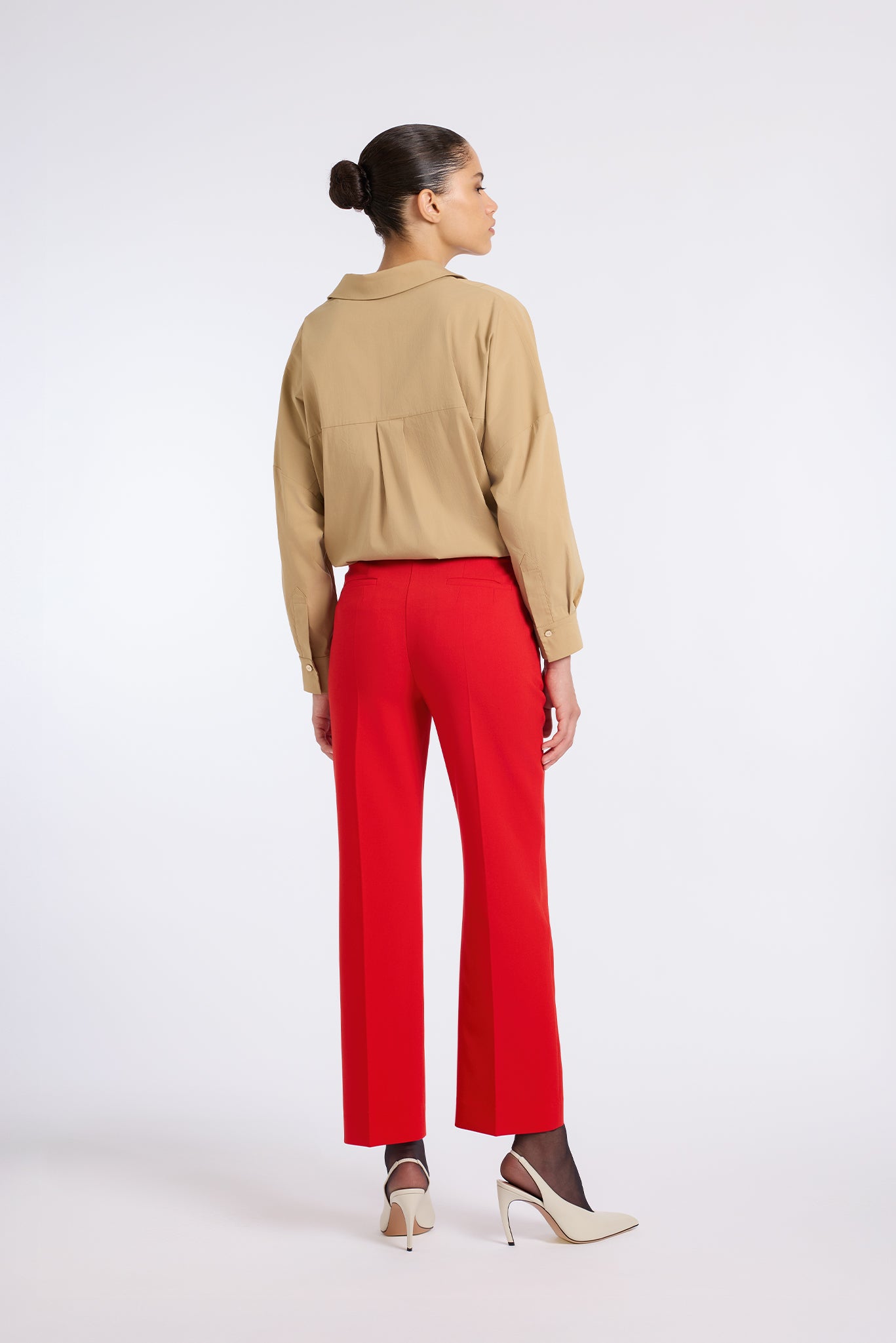 RED CIGARETTE PANTS – MEHTAP ELAIDI