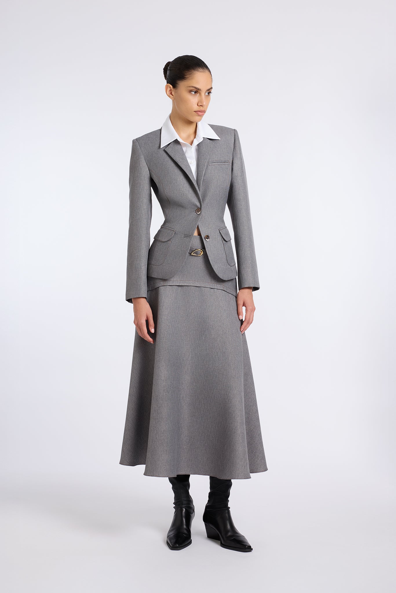 CORSET SKIRT WITH BELT DETAIL