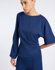 BEGONYA BLOUSE WITH SLEEVE SLIT DETAIL