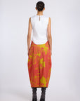 WHITE ZAMBAK BLOUSE WITH PLEATED WAIST