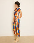 Brushstroke Printed Knit Dress