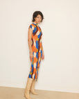 Brushstroke Printed Knit Dress