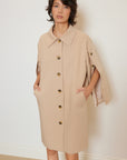 Button Sleeved Trenchcoat