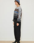 Mohair Striped Wool Sweater