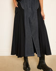 Denim and Poplin Cowboy Skirt