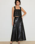 Black Sequin Skirt