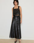 Black Sequin Skirt