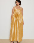 Shantung Jumpsuit with Detachable Straps