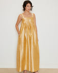 Shantung Jumpsuit with Detachable Straps