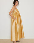 Shantung Jumpsuit with Detachable Straps