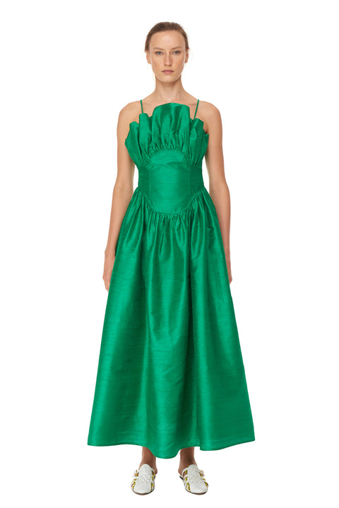 Ruffled Corset Dress