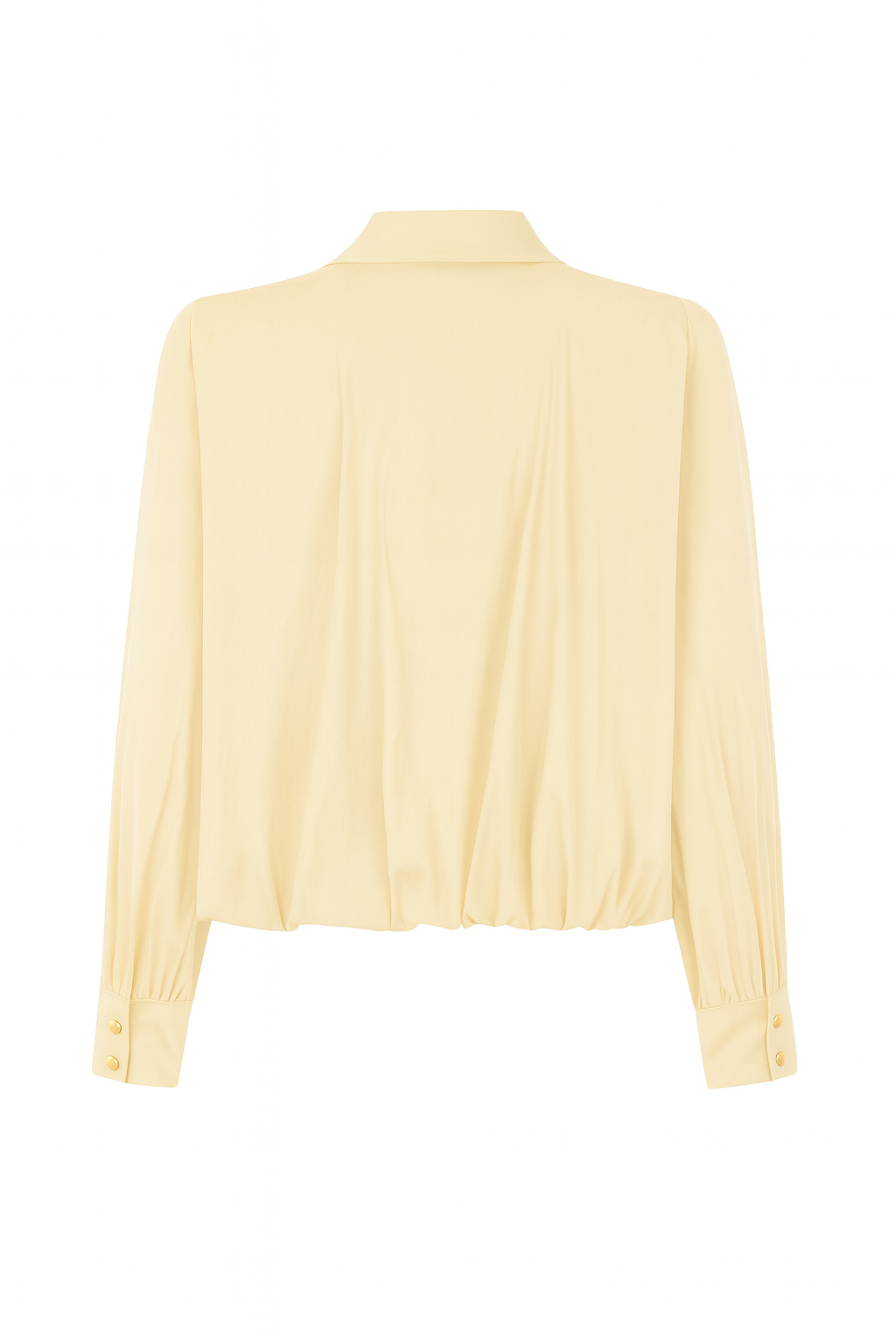 ORTANCA BALLOON BUTTER YELLOW SHIRT