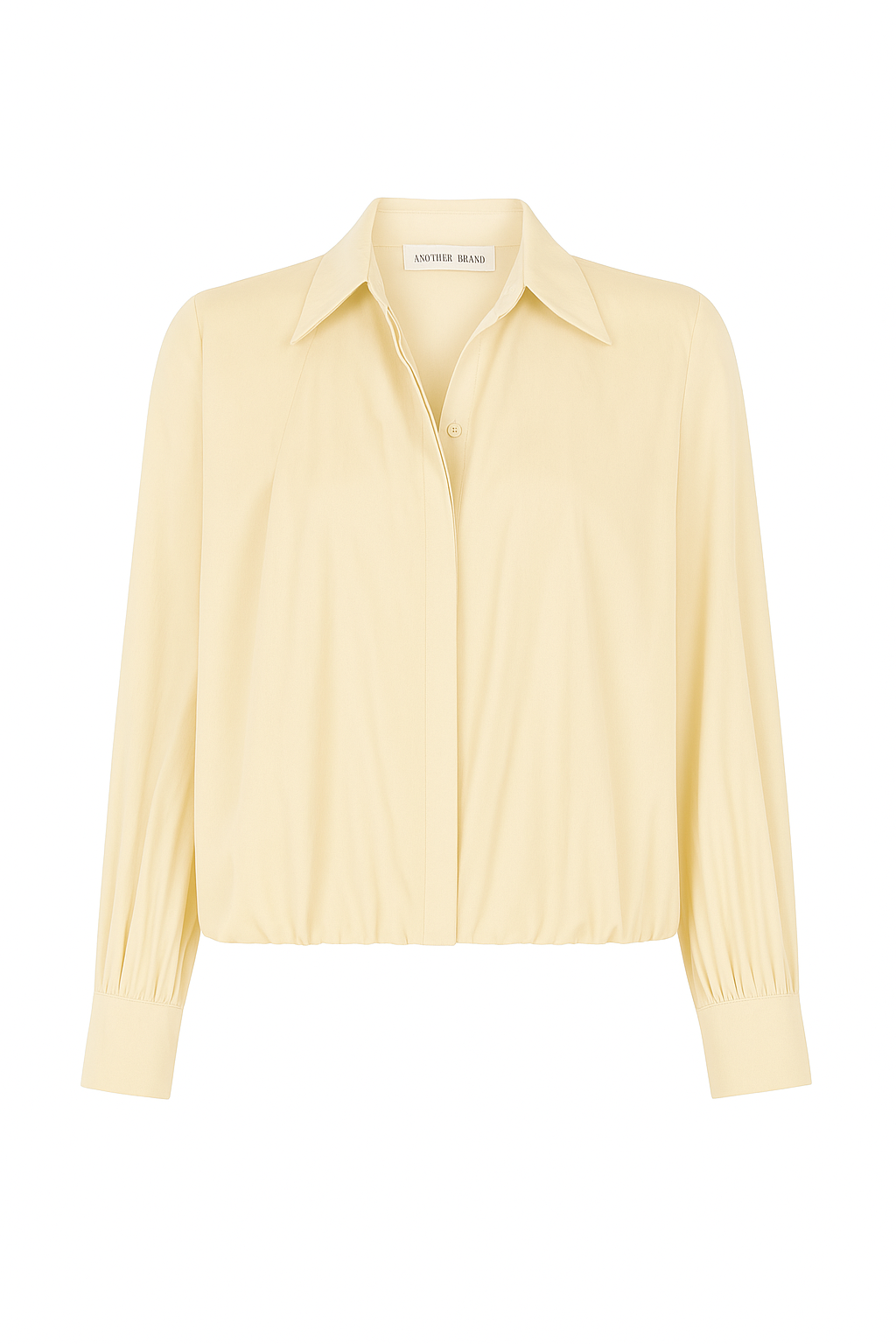 ORTANCA BALLOON BUTTER YELLOW SHIRT