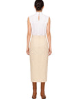 SCARF DETAILED BUTTER YELLOW SKIRT
