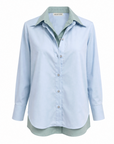 INKA BLUE AND GREEN LAYERED SHIRT