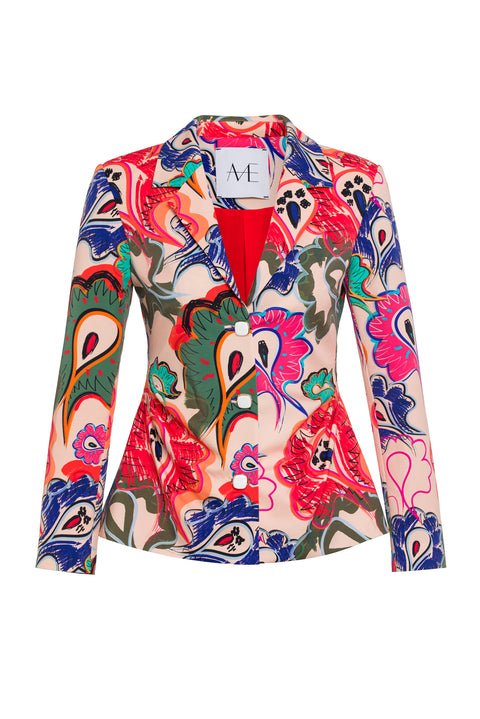 Classic Jacket With Pleated Waist