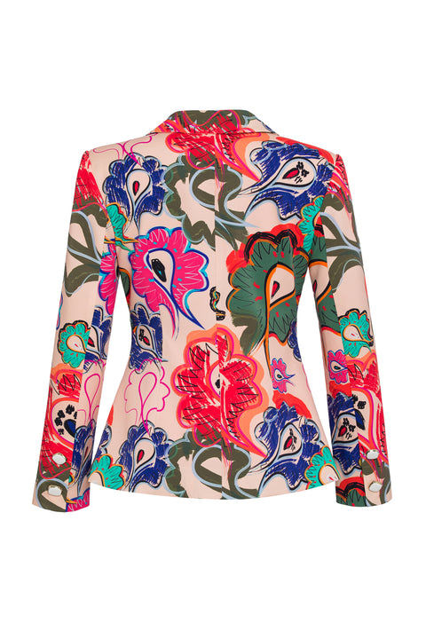 Classic Jacket With Pleated Waist