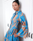 CUT OUT PANEL SHIRTDRESS