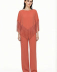 CLASSIC CORAL PLEATED PANTS