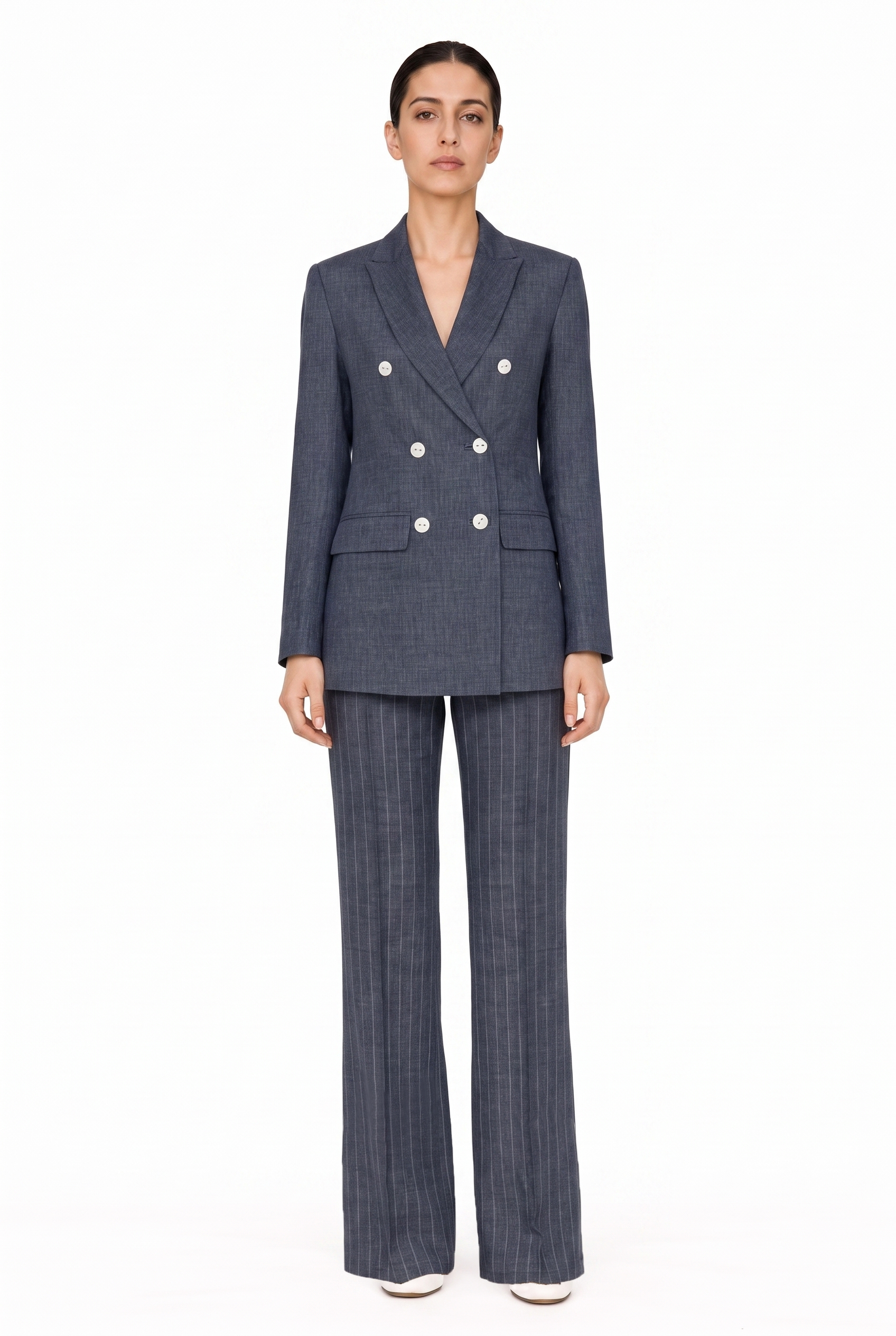 CLASSIC STRIPED FLARED PANTS