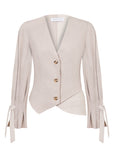 BEIGE STRIPED JACKET