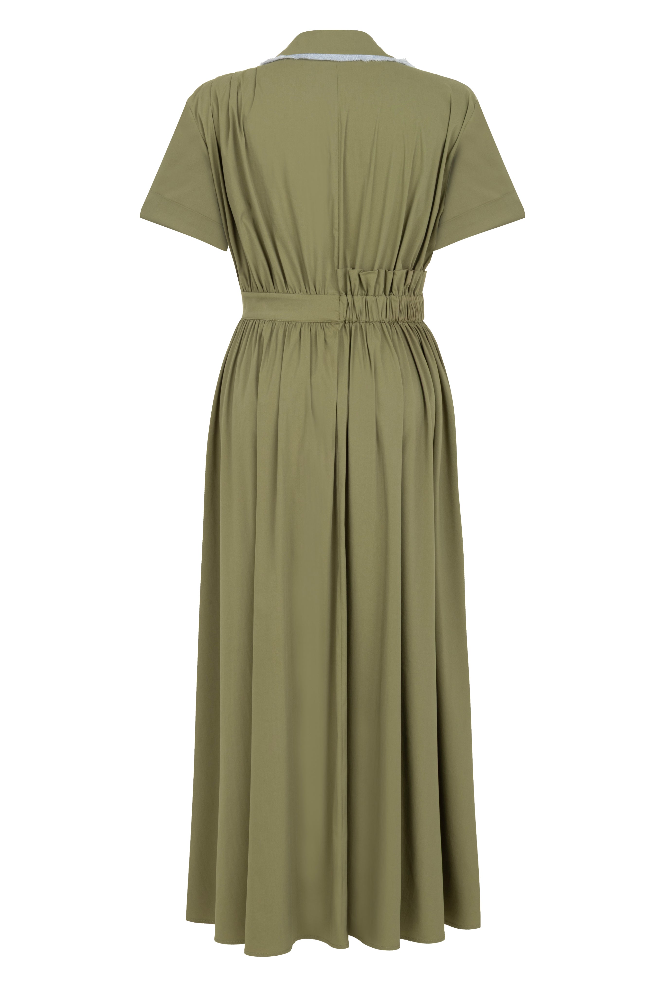 khaki shirt dress midi Aohooy Linen Midi Shirt Dress for Women Summer 3/4 Sleeve Lace Patch Baggy Lounge Dresses Empire Waist Beach Vacation Sundress Khaki,XXXL, Women's,