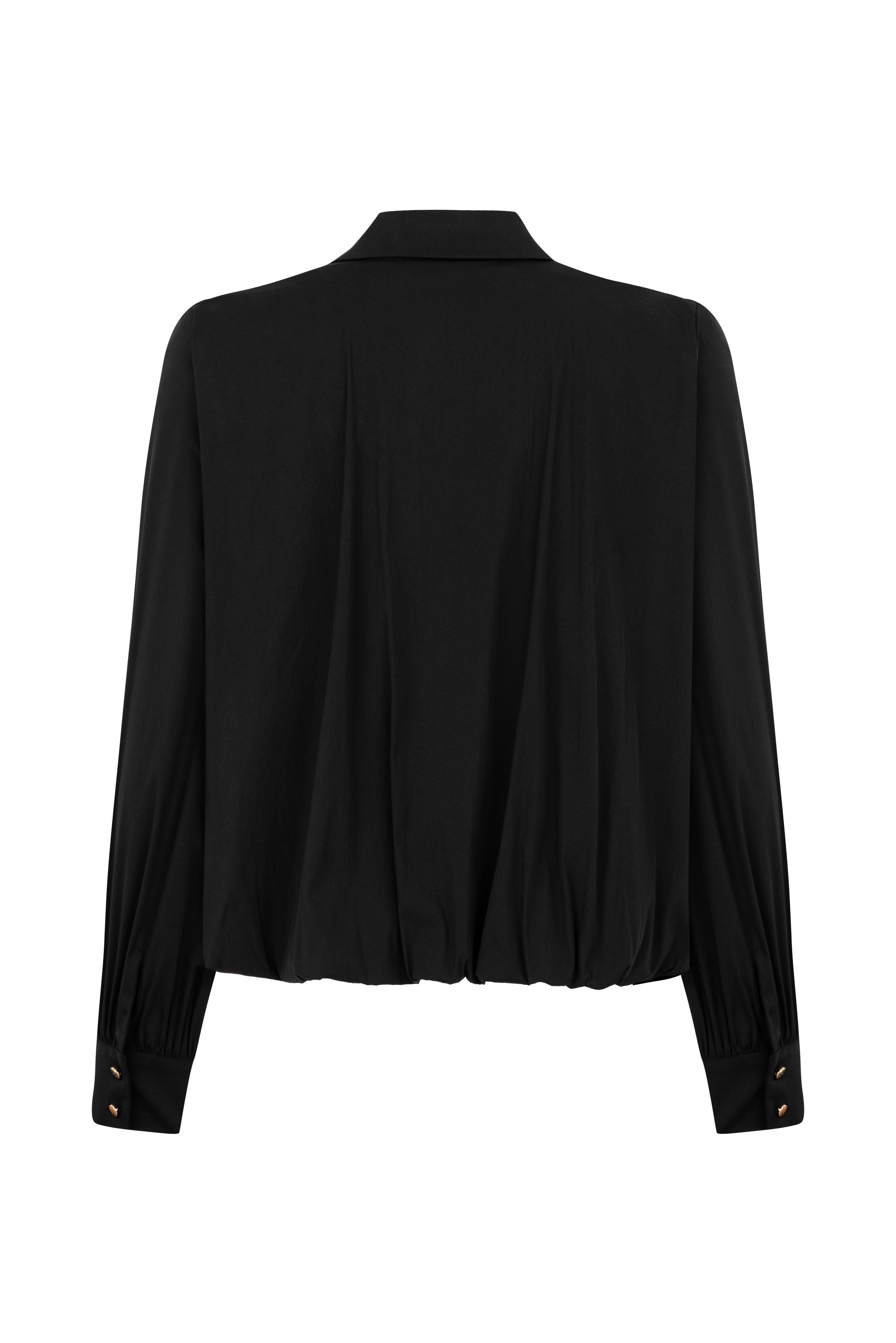ORTANCA BALLOON BLACK SHIRT