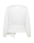 İNKA WHITE ASYMMETRIC BLOUSE