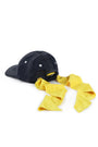DENIM CAP WITH YELLOW BANDANA