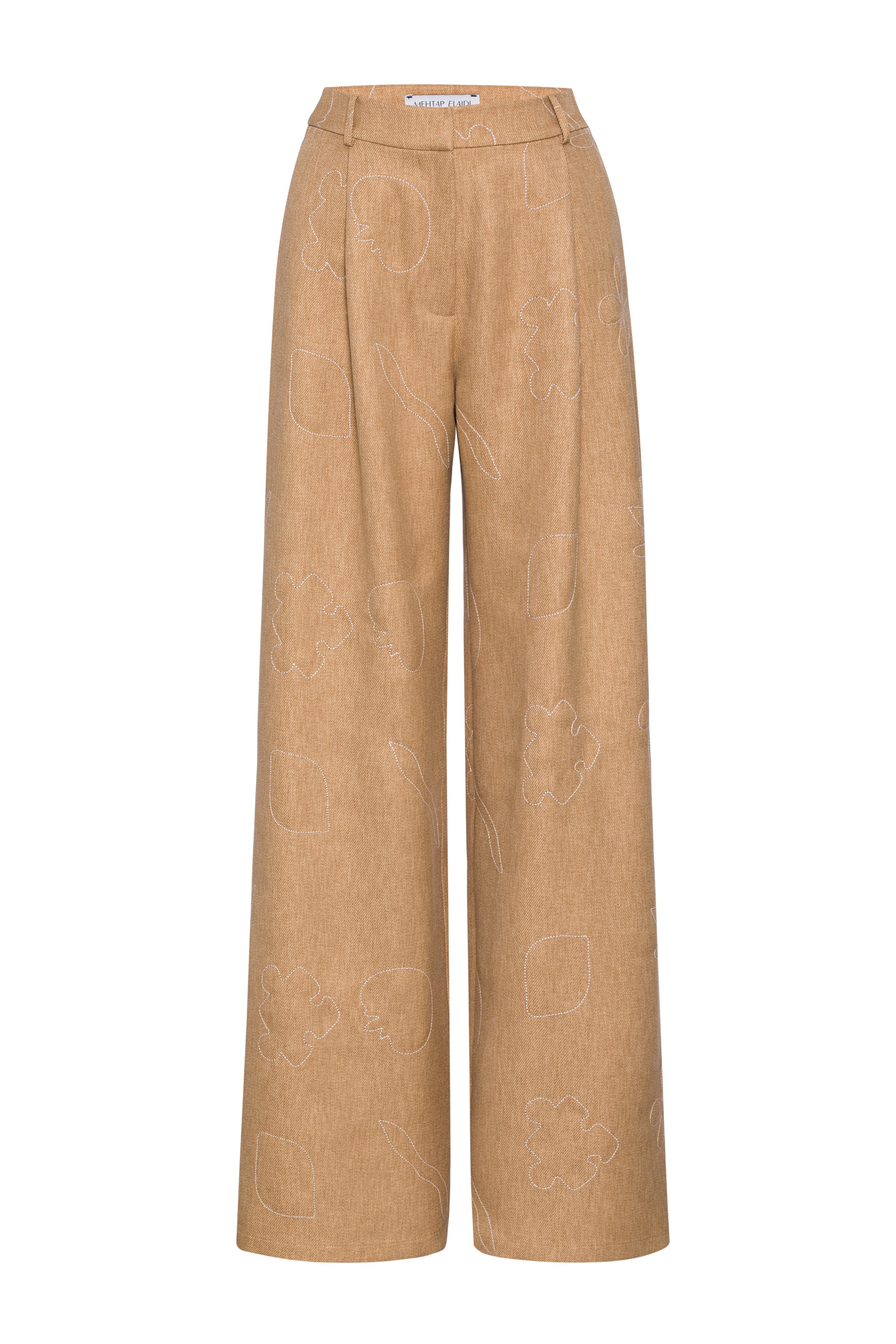 Puzzle Embroidered Pants