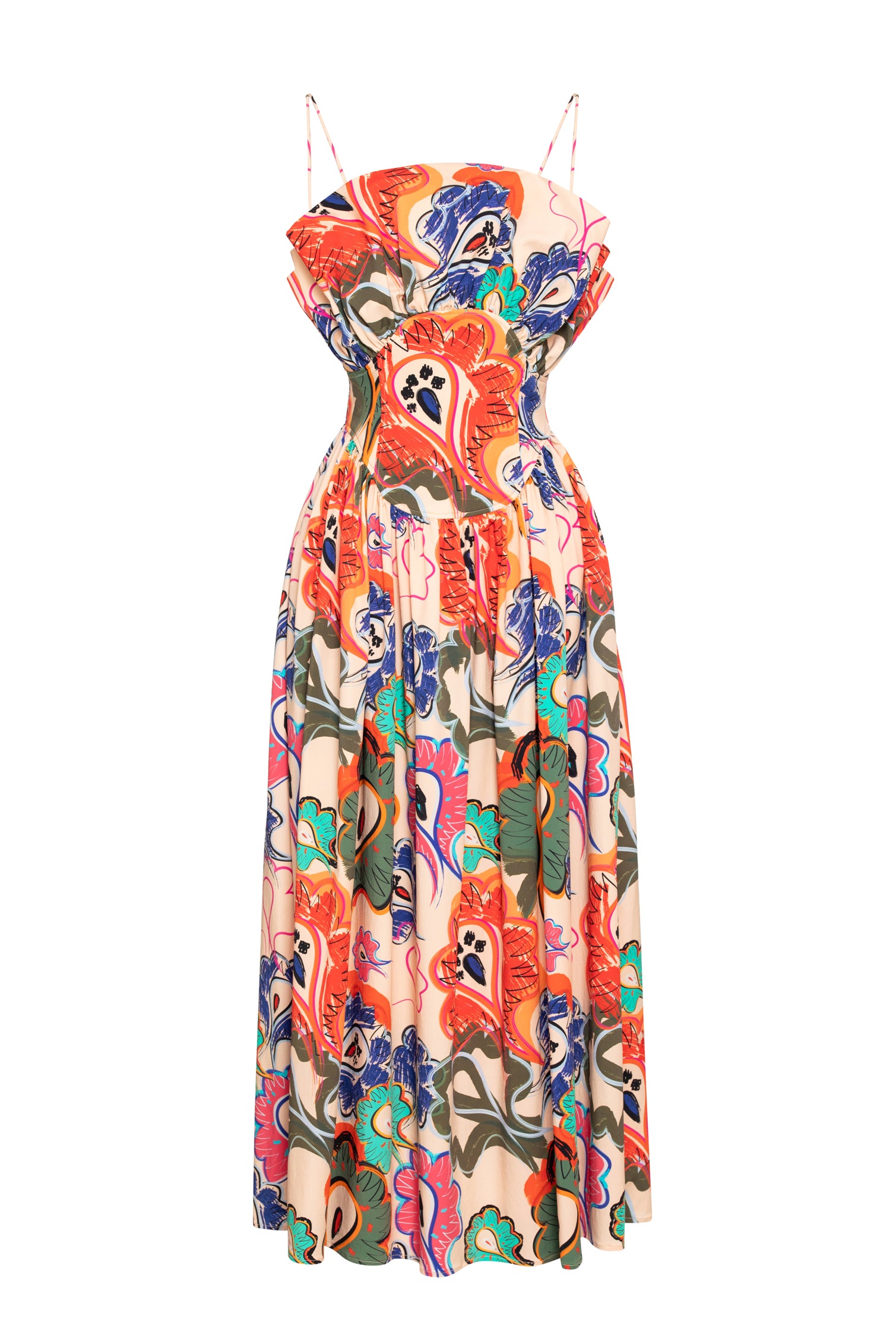 Ruffled Corset Dress